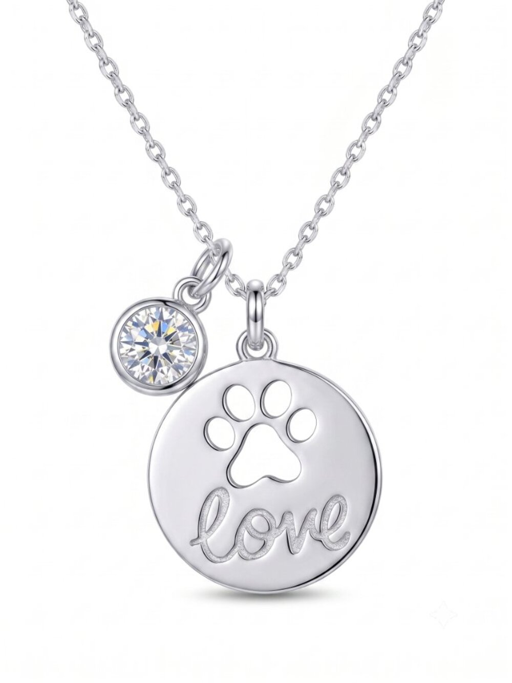 Paw Necklace - 925 Sterling Silver Charmed Aroma 2020